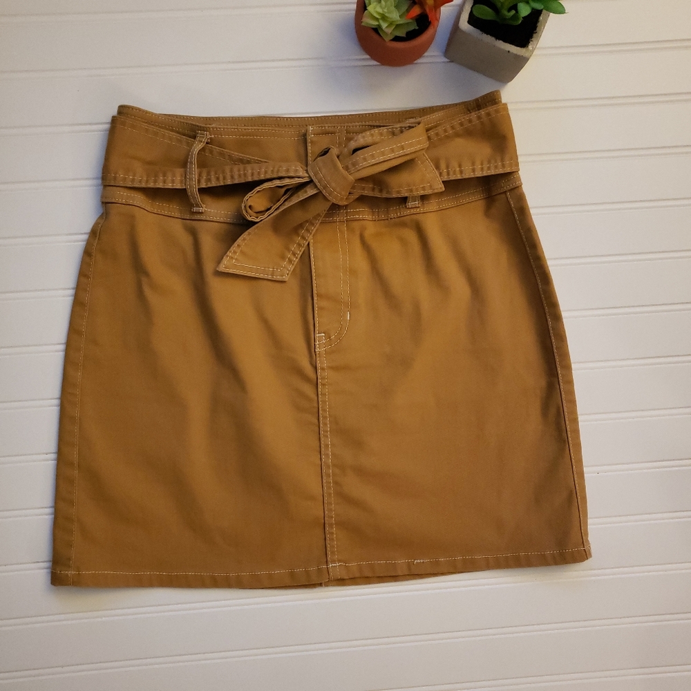 Rewash Tan Mini Skirt